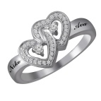 Heart shaped diamond ring kay