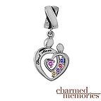Charmed Memories Mother and Child Family Sterling Silver Charm