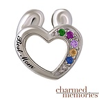 Charmed Memories Mother and Child Family Sterling Silver Charm