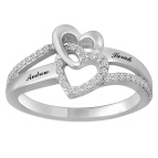 1 6 Ct Tw Diamond Heart Ring 1 6 Ct Tw Diamond Heart Ring